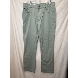 Onward Reserve 5-Pocket Pants Men‎ 34x30 Green Stretch Tapered Hemmed Easter